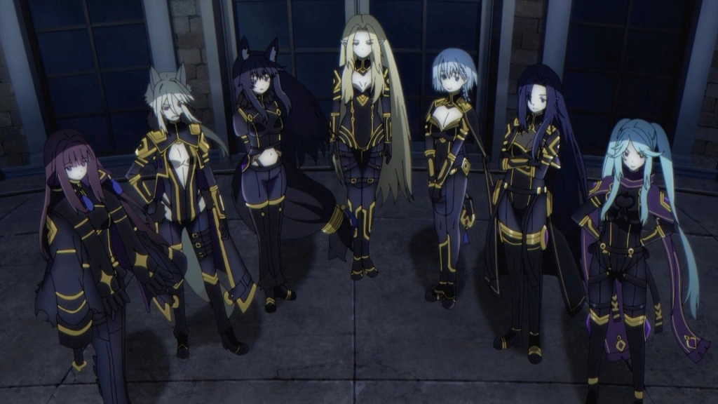 Кадр из аниме-сериала «Кардинал теней» (2022)