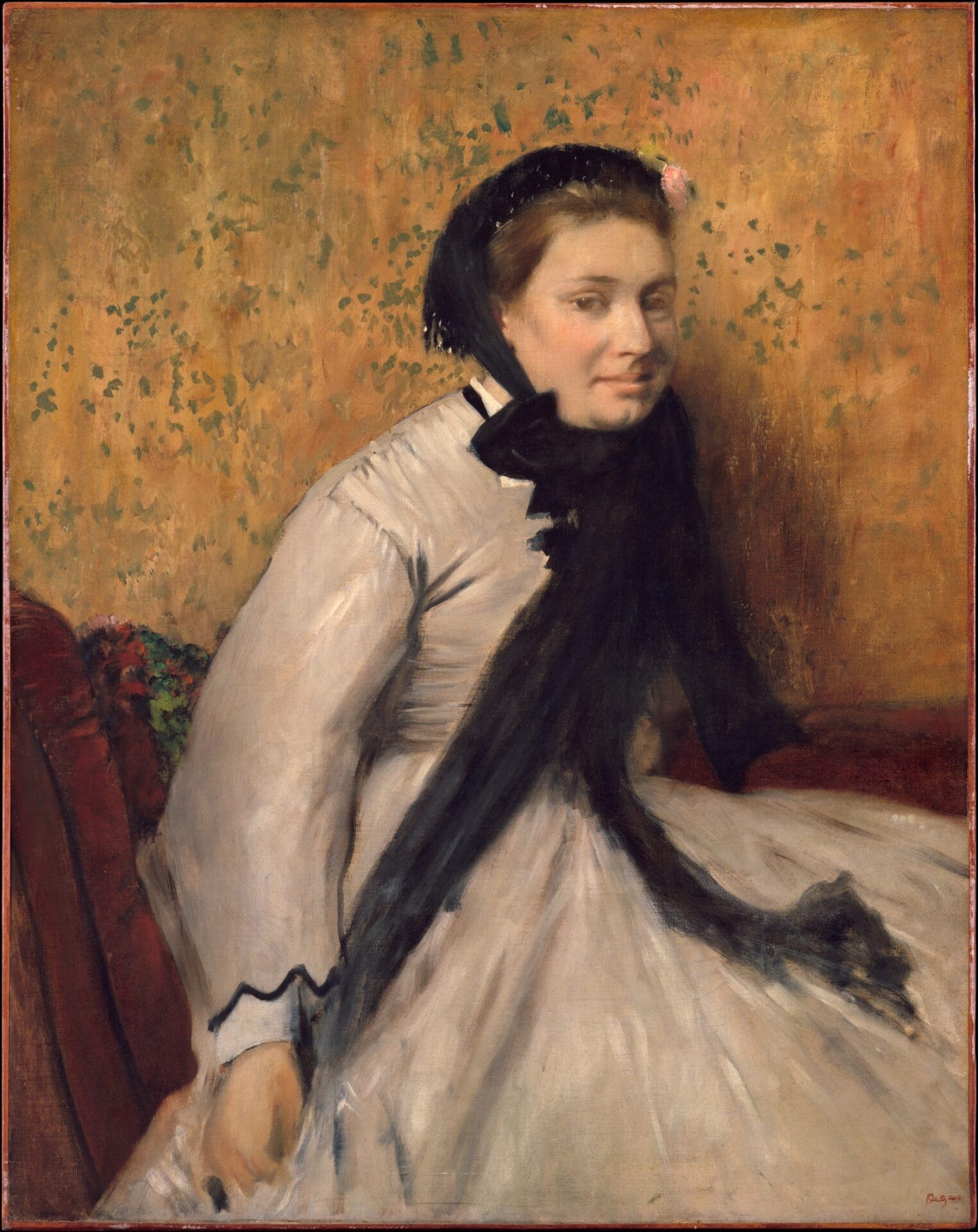 ЭДГАР ДЕГА, «ПОРТРЕТ ЖЕНЩИНЫ В СЕРОМ» , 1865 ГОД ЭДГАР ДЕГА, «ПОРТРЕТ ЖЕНЩИНЫ В СЕРОМ» , 1865 ГОД